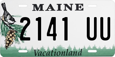ME license plate 2141UU