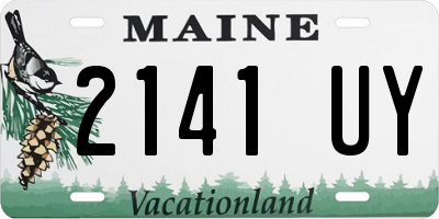 ME license plate 2141UY