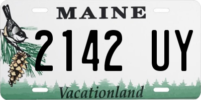 ME license plate 2142UY