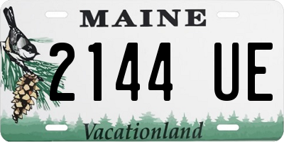 ME license plate 2144UE