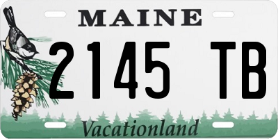 ME license plate 2145TB