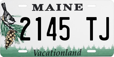 ME license plate 2145TJ