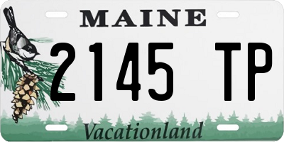 ME license plate 2145TP