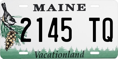 ME license plate 2145TQ