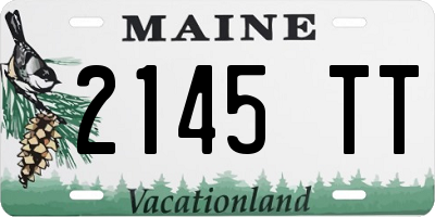 ME license plate 2145TT