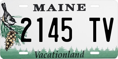 ME license plate 2145TV