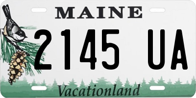 ME license plate 2145UA