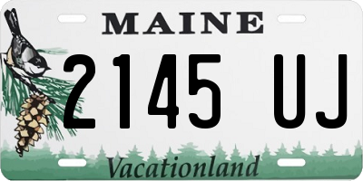 ME license plate 2145UJ