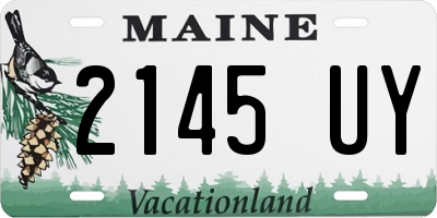 ME license plate 2145UY