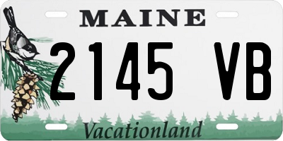 ME license plate 2145VB