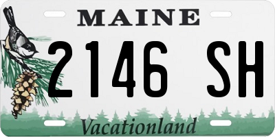 ME license plate 2146SH