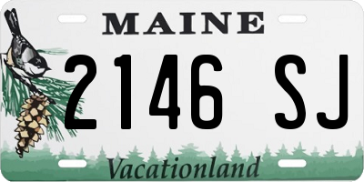 ME license plate 2146SJ