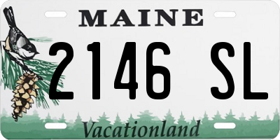 ME license plate 2146SL