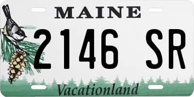 ME license plate 2146SR