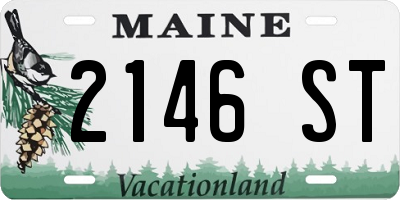 ME license plate 2146ST