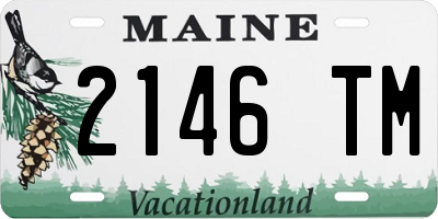 ME license plate 2146TM