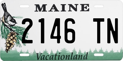 ME license plate 2146TN