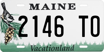 ME license plate 2146TO
