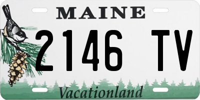 ME license plate 2146TV