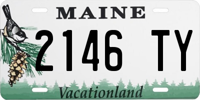 ME license plate 2146TY