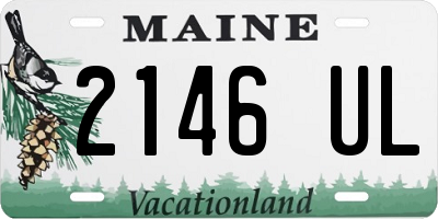 ME license plate 2146UL