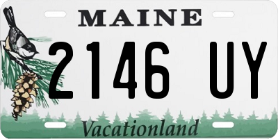 ME license plate 2146UY