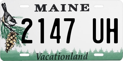 ME license plate 2147UH