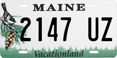 ME license plate 2147UZ