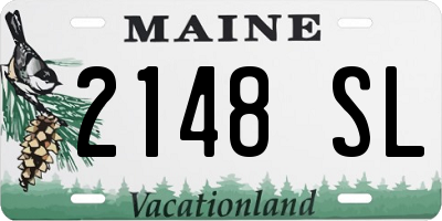 ME license plate 2148SL