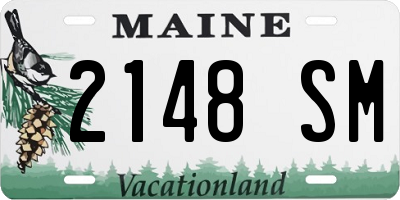 ME license plate 2148SM