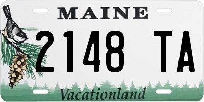 ME license plate 2148TA