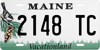 ME license plate 2148TC