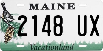 ME license plate 2148UX