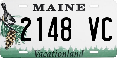 ME license plate 2148VC