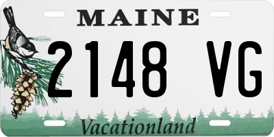 ME license plate 2148VG