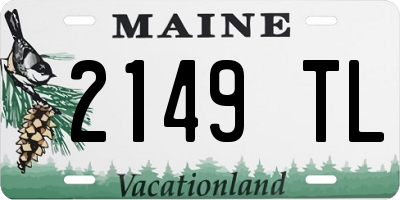 ME license plate 2149TL
