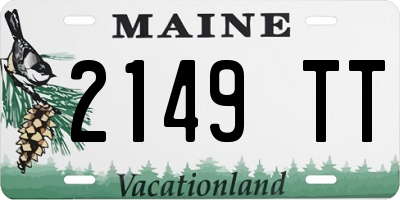 ME license plate 2149TT