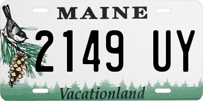 ME license plate 2149UY