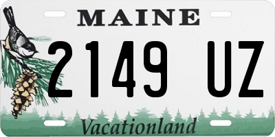ME license plate 2149UZ