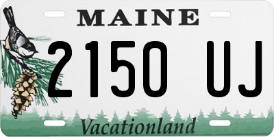 ME license plate 2150UJ