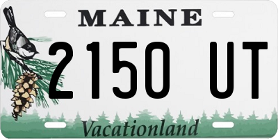 ME license plate 2150UT