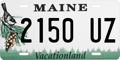 ME license plate 2150UZ