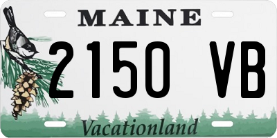 ME license plate 2150VB