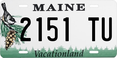 ME license plate 2151TU