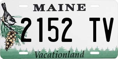 ME license plate 2152TV