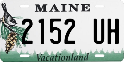 ME license plate 2152UH