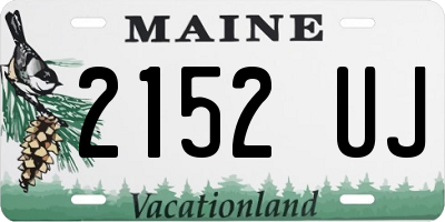 ME license plate 2152UJ