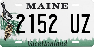 ME license plate 2152UZ