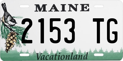 ME license plate 2153TG