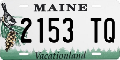 ME license plate 2153TQ